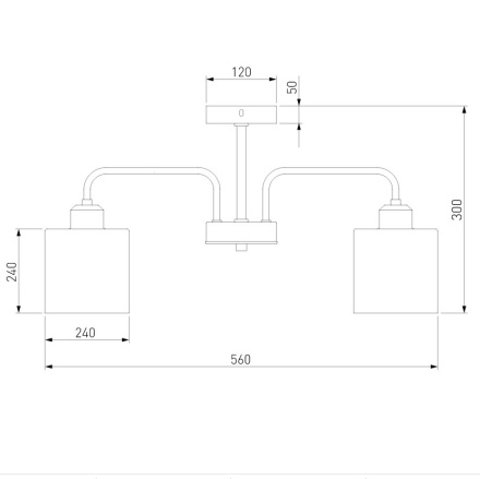 Потолочная люстра Eurosvet Essence 30176/5 хром