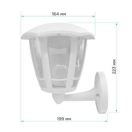 Уличный настенный светильник Apeyron Дели ДБУ 07-8-005 У1 11-189