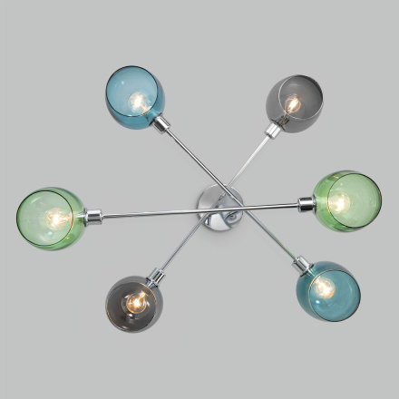 Люстра на штанге Eurosvet Gardie 70141/6 хром