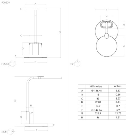 Настольная лампа Eglo Brolini 900529