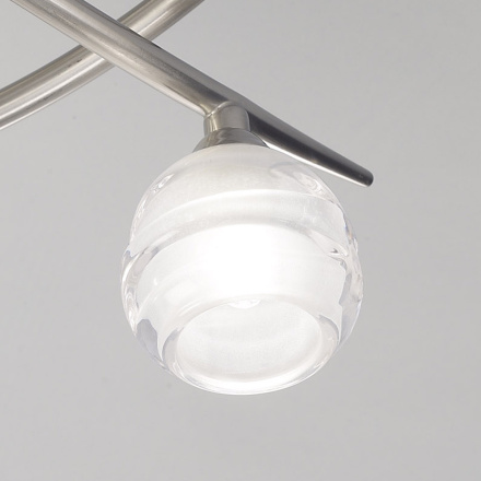 Потолочная люстра Mantra Loop Satin Nickel 1814