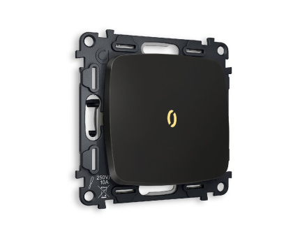 Комплект механизма 1-кл проходного выключателя с подсветкой Ambrella Volt Omega MO802030