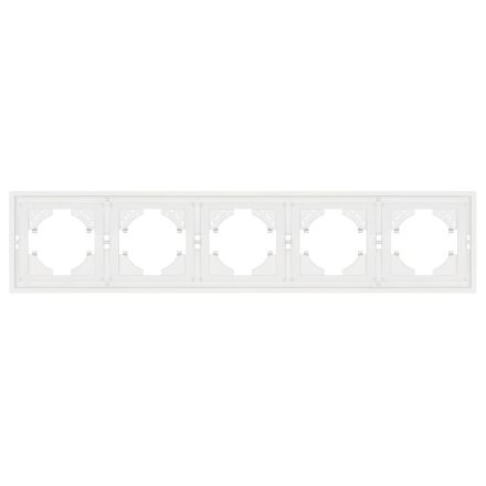 Рамка пластиковая на 5 постов Arlight FRM-TENDO-SFPL-5-WH 054660