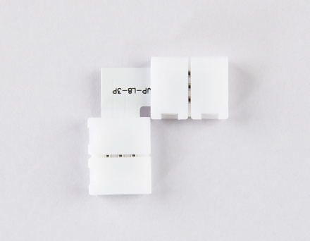 Соединитель угловой L для светодиодной ленты 2835 12/24V (3 конт.) GS6601 (10шт) Ambrella Light Illumination GS6601