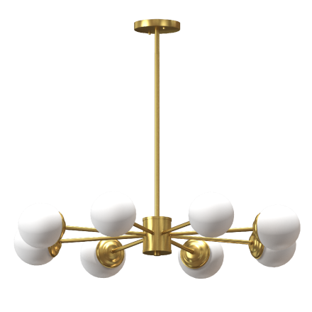 Люстра на штанге Milosh Tendence Lola 0922CL-8AB