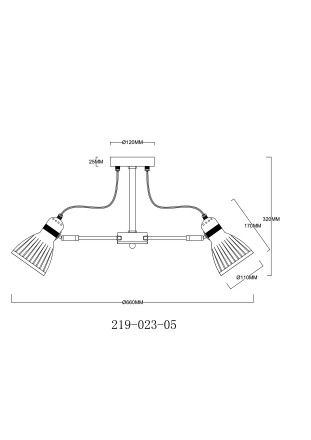 Люстра на штанге Velante 219-023-05