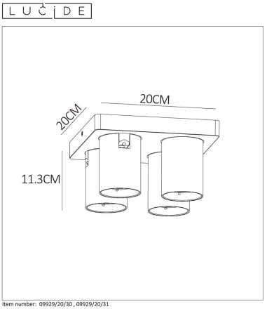 Спот Lucide NIGEL 09929/20/31
