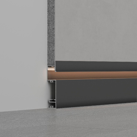 Профиль Arlight PLINTUS-H73-F-2000 BLACK 043480