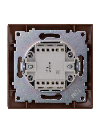 Выключатель одноклавишный на 2 направления Лама TDM Electric SQ1815-0406