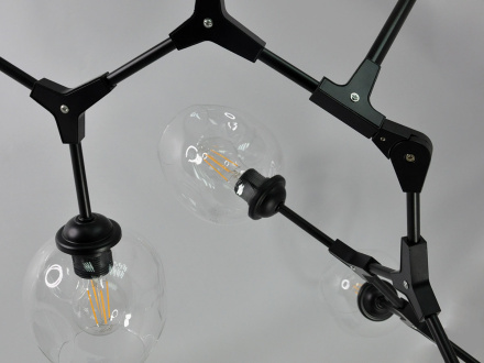 Люстра на штанге Elvan LU-113/8-Е27-Bl