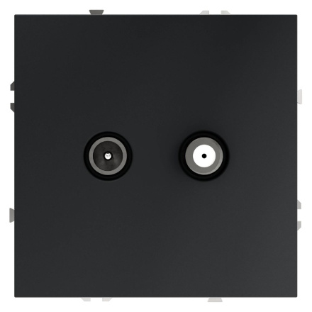 Розетка телевизионная Voltum S70 VLS060407 (графит)