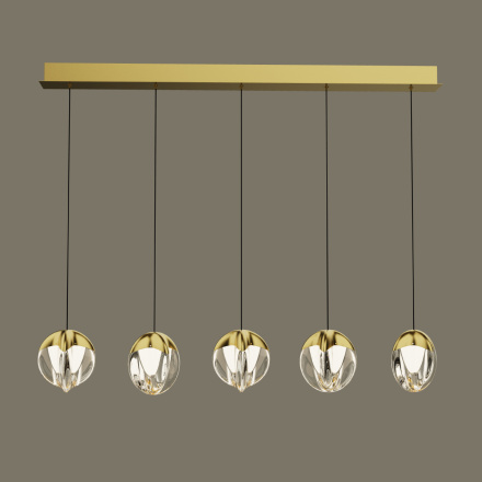 Подвесной светильник Delight Collection MD24001033-5B gold/clear