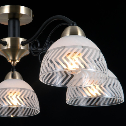 Потолочная люстра Illumico IL0435-5CSQ-24 BK AB SPICA