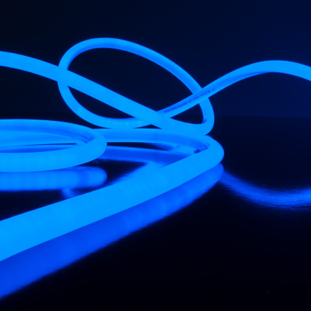 Светодиодный гибкий неон Elektrostandard 220V 9,6W 144Led 2835 IP67 круглый синий, 50 м 4690389134722