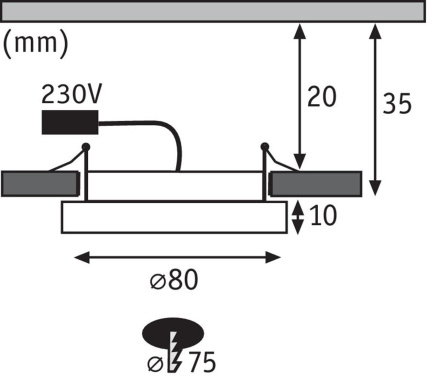 Встраиваемый светодиодный светильник Paulmann Panel Areo 92945