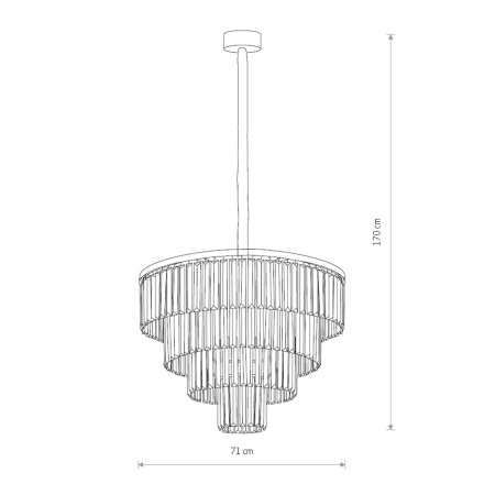 Подвесная люстра Nowodvorski Cristal L 7615