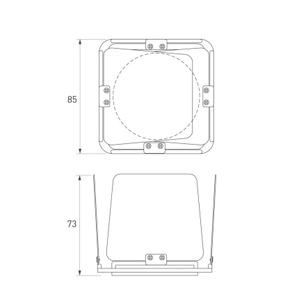 Шторки кашетирующие Arlight LGD-ARTIFACT-BARNDOOR-R65 (BK) (Металл) 057160