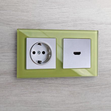 Розетка HDMI Werkel серебряный WL06-60-11 4690389110993 a039268