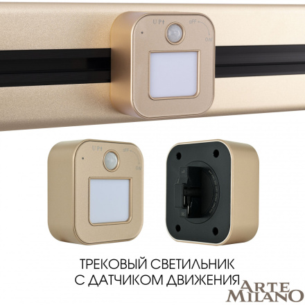 Трековая подсветка Arte Milano Am-track-sockets 380022TLS/LWS Gold