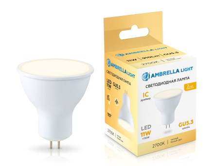 Светодиодная лампа Ambrella Light Bulbing GU5.3 11W 2700K 161103