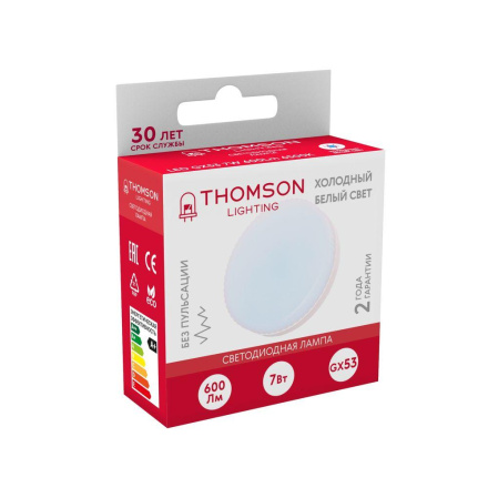 Лампа светодиодная Thomson GX53 7W 6500K TH-B4005