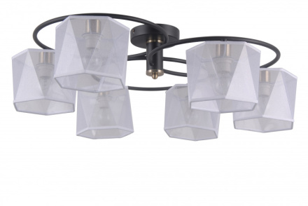 Люстра на штанге Natali Kovaltseva 76056/6C MATT BLACK