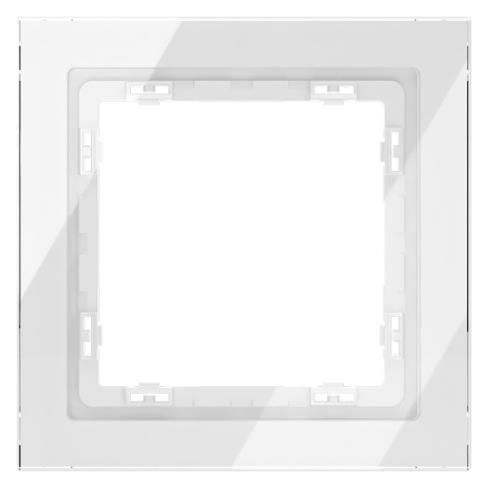 Рамка на 1 пост Voltum S70 VLS110101 (белый, стекло)