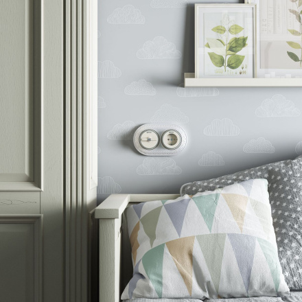 Выключатель на 4 положения двухклавишный Werkel Vintage 4690389183201 W5822055