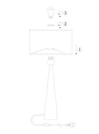 Настольная лампа Lucide Conos 30594/81/72