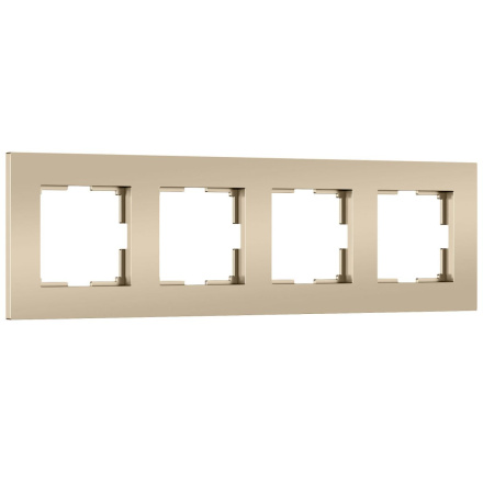 Рамка на 4 поста Werkel Slab (шампань софт) W0042911 4690389218446 a071627