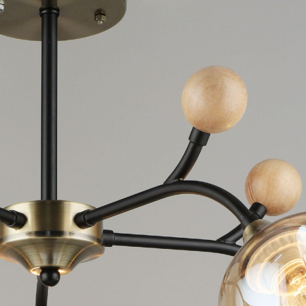 Люстра на штанге Reluce 02009-0.3-05 AB+BK