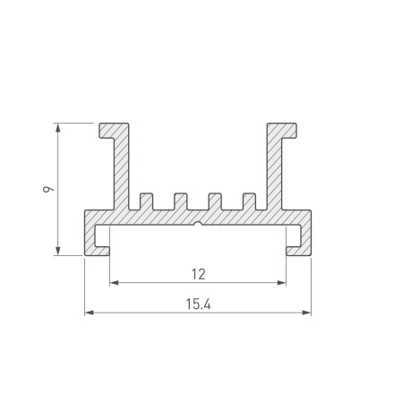 Основание Arlight для ленты SL-LINE-2522-2500 033415