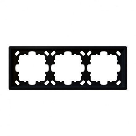 Рамка серия FD 3-постовая (soft touch) Jasmart FD1003PBM