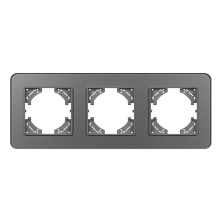 Рамка на 3 поста стеклянная Arlight FRM-OMALI-GS-3-GR 049698