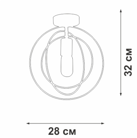 Потолочный светильник Vitaluce V3794-1/1PL