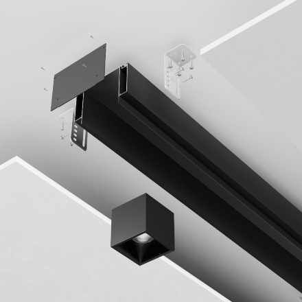 Алюминиевый профиль ниши скрытого монтажа Maytoni ALM-11681-PL-B-2M