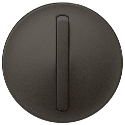 Лицевая панель Legrand Celiane выключателя одноклавишного с контурной подсветкой графит 065203