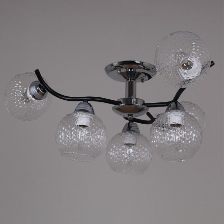 Потолочная люстра Reluce 07624-0.3-06 CR+BK