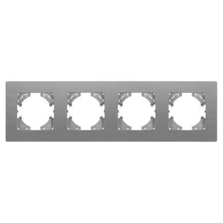 Рамка на 4 поста пластиковая Arlight FRM-PERIO-PL-4-GR 049760