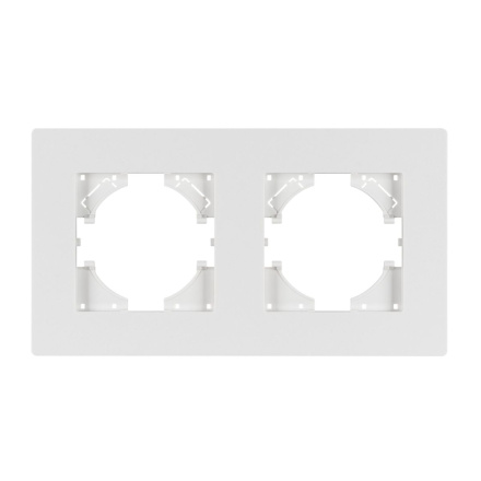 Рамка на 2 поста пластиковая Arlight FRM-PERIO-PL-2-WH 049750