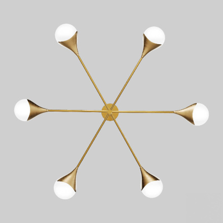 Люстра на штанге Eurosvet 60168/6 латунь a068272