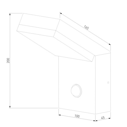 Уличный настенный светильник Elektrostandard Sensor 4690389175008
