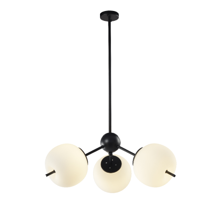 Люстра на штанге Elvan LU-9326/3R-7W-WW-BkWh