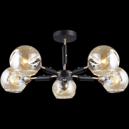 Люстра на штанге Illumico IL9474-5CSQ-79 BK AB