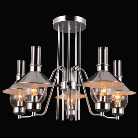 Люстра на штанге Natali Kovaltseva ALABARDA 75055/5C CHROME