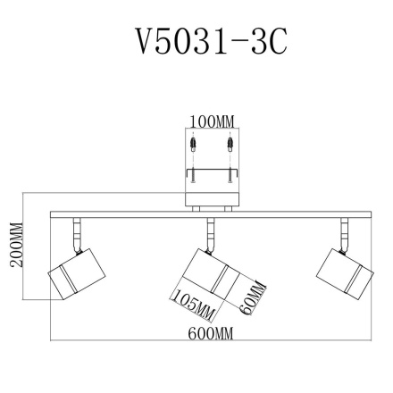Спот Moderli David V5031-3C