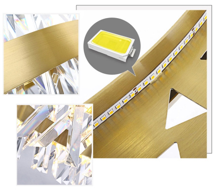 Подвесная люстра Delight Collection Akasha II 9967P/R/D800 gold