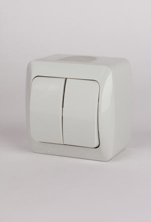 Выключатель двухклавишный ELBI Eva 554-011500-202