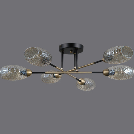 Люстра на штанге Illumico IL0255-6CSQ-79 BK AB