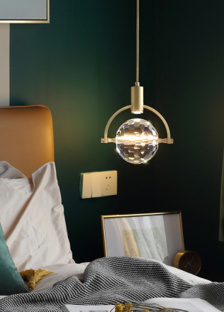 Подвесной светильник DeLight Collection 2121P/A brass/clear